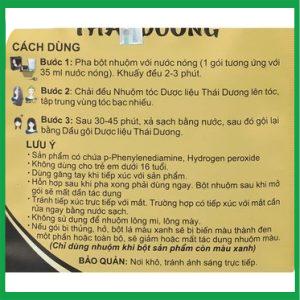 Nhà Thuốc Tiến Thành - Nhuộm tóc dược liệu Thái Dương 4 Nhà Thuốc Tiến Thành - Nhuom toc duoc lieu 1