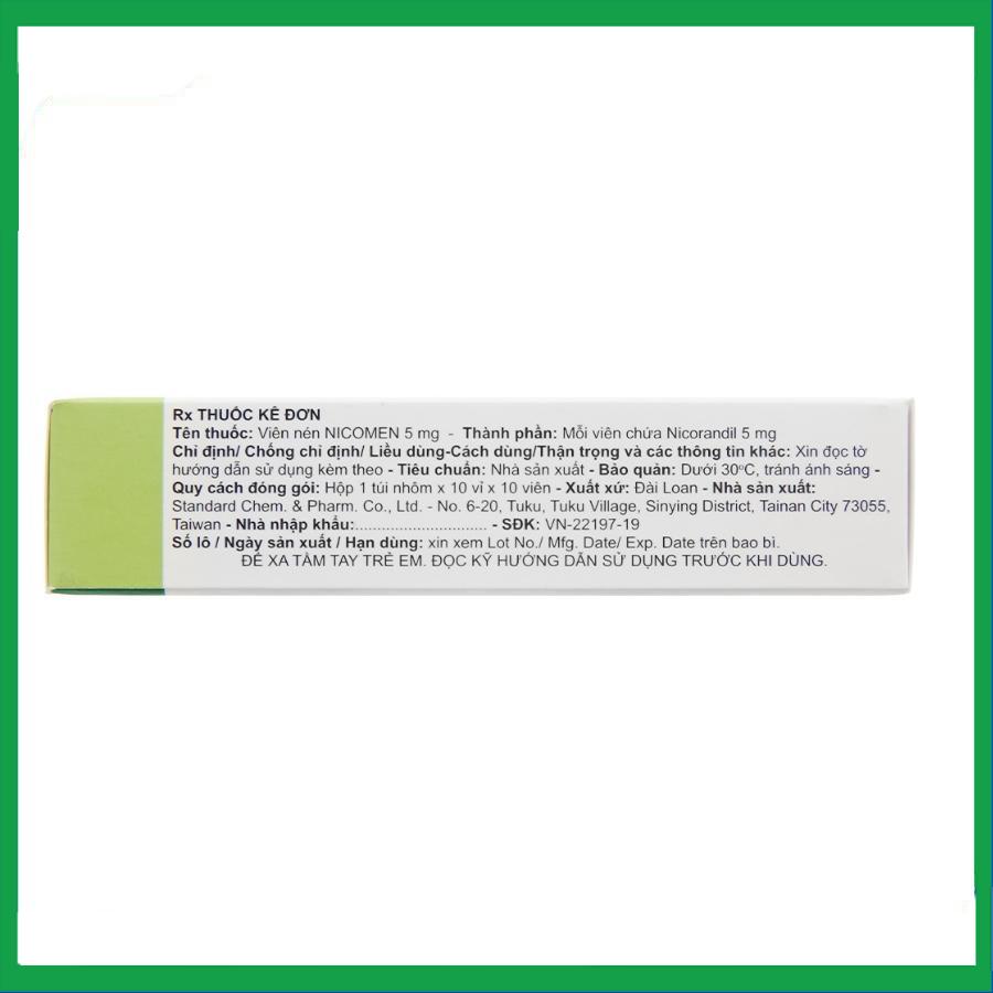 Nicomen-5mg-2.jpg Nhà Thuốc Tiến Thành - Nicomen 5mg 2