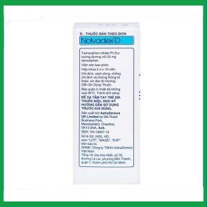 Nhà Thuốc Tiến Thành - Thuốc Nolvadex-D 20mg AstraZeneca điều trị ung thư vú (3 vỉ x 10 viên) 2 Nhà Thuốc Tiến Thành - Nolvadex D 3