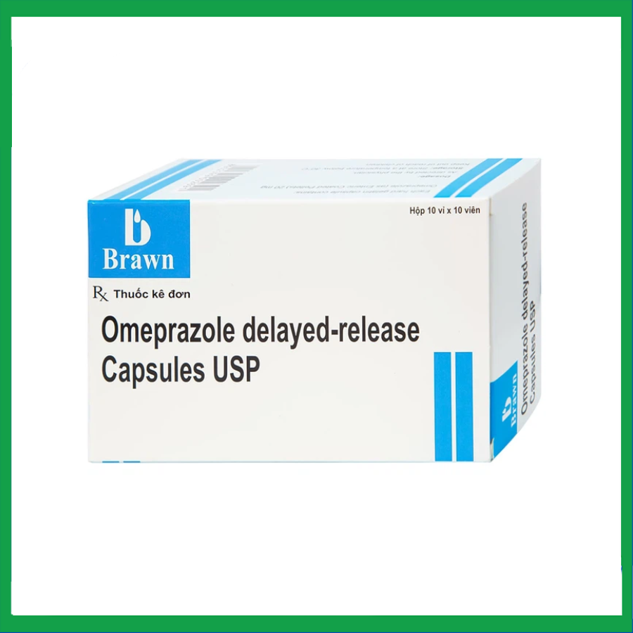 Omeprazole-Delayed-Release-Brawn.png Nhà Thuốc Tiến Thành - Omeprazole Delayed Release Brawn