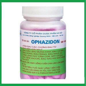 Viên nén Ophazidon Hanoi Pharma giảm đau đầu, đau bụng kinh