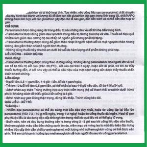 Nhà Thuốc Tiến Thành - Paracetamol3