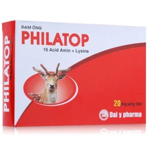 Đạm ống Philatop hỗ trợ bồi bổ sức khỏe (20 ống x 10ml)