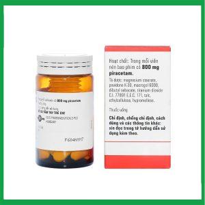 Nhà Thuốc Tiến Thành - Viên nén Piracetam - Egis 800mg điều trị các triệu chứng của hội chứng tâm thần thực thể (30 viên) 2 Nhà Thuốc Tiến Thành - Piracetam Lo 30v 800mg EGIS 1