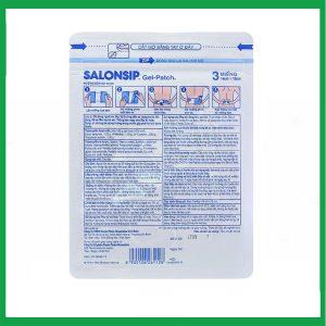 Nhà Thuốc Tiến Thành - Cao dán Salonsip Gel - Patch Hisamitsu giảm đau, kháng viêm do mỏi cơ, đau cơ (8 gói x 3 miếng) 1 Nhà Thuốc Tiến Thành - Salonsip Gel Patch 2