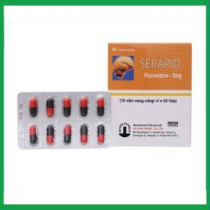 Thuốc Serapid 5mg Jin Yang điều trị đau nửa đầu, chóng mặt (10 vỉ x 10 viên)
