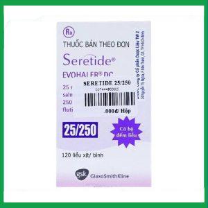 Nhà Thuốc Tiến Thành - Khí dung Seretide Evohaler DC 25/250 trị hen phế quản (120 liều) 3 Nhà Thuốc Tiến Thành - Seretide Evohaler1 1