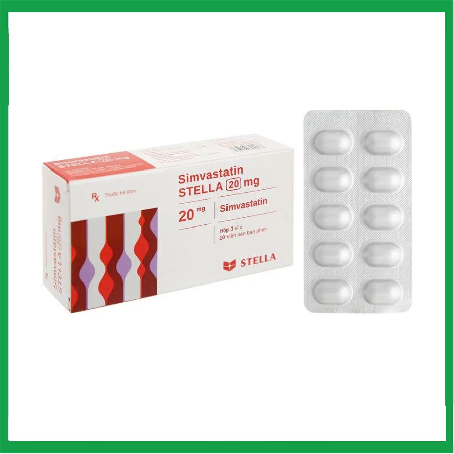Simvastatin-20-mg-Stella2.jpg Nhà Thuốc Tiến Thành - Simvastatin 20 mg Stella2
