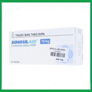 Nhà Thuốc Tiến Thành - Viên nhai Singulair 10mg dự phòng và trị hen phế quản mạn tính (2 vỉ x 14 viên) 2 Nhà Thuốc Tiến Thành - Singulair 10mg 3