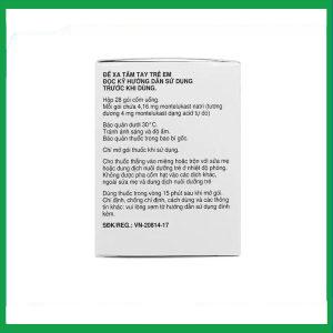 Nhà Thuốc Tiến Thành - Cốm Singulair 4mg MSD điều trị hen phế quản mạn tính (28 gói) 1 Nhà Thuốc Tiến Thành - Singulair 4mg28goi 1