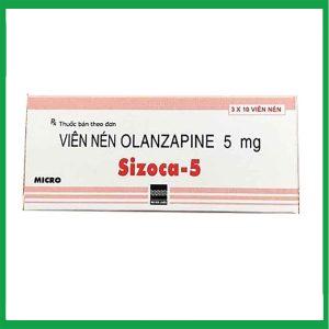 Thuốc Sizoca-5 trị rối loạn tâm thần (3 vỉ x 10 viên)