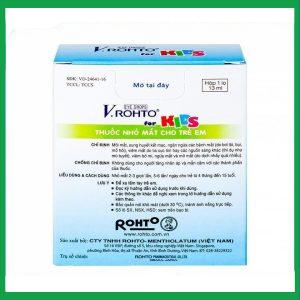 Nhà Thuốc Tiến Thành - Smart Pharma Thuoc nho mat V.Rohto For Kids giam moi mat do mat ngua mat 2