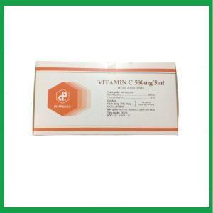 Nhà Thuốc Tiến Thành - Thuốc tiêm Vitamin C 500mg/5ml TW1 phòng và điều trị thiếu vitamin C ( Hộp 50 ống) 1 Nhà Thuốc Tiến Thành - Smart pharma 1 4