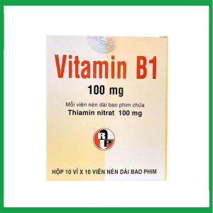 Thuốc bổ sung Vitamin B1 100mg (Mediplantex) hộp 10 vỉ x 10 viên