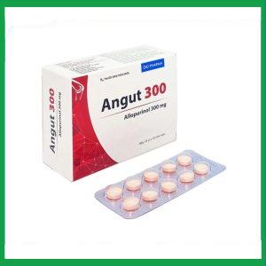 Thuốc Angut 300mg DHG giảm sự hình thành acid uric, điều trị sỏi thận (10 vỉ x 10 viên)