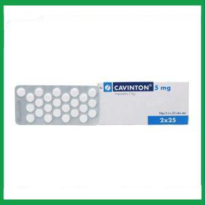 Thuốc Cavinton 5mg Gedeon giảm các triệu chứng tâm thần (2 vỉ x 25 viên)