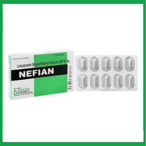 Viên nang cứng Nefian 30mg điều trị loét dạ dày, viêm thực quản (3 vỉ x 10 viên)