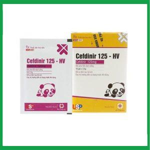 Bột pha hỗn dịch uống Cefdinir 125 - HV điều trị nhiễm khuẩn (10 gói)