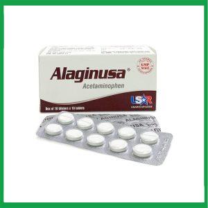 Thuốc Alaginusa giảm triệu chứng sốt và giảm đau đầu ( Hộp 10 vỉ x 10 viên)