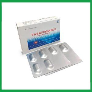 Thuốc Fabafixim 400 Pharbaco điều trị nhiễm khuẩn đường hô hấp (2 vỉ x 5 viên)