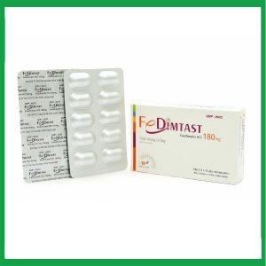 Nhà Thuốc Tiến Thành - Thuốc Fedimtast 180mg điều trị viêm mũi dị ứng theo mùa, mày đay vô căn mạn tính (Hộp 3 vỉ x 10 viên) 1 Nhà Thuốc Tiến Thành - Smart pharma 2024 12 29T115421.798