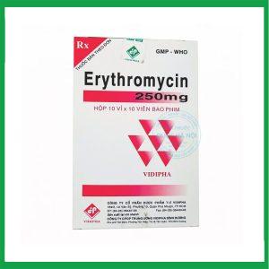 Nhà Thuốc Tiến Thành - Thuốc Erythromycin 250mg (Vidipha) điều trị nhiễm khuẩn ( Hộp 10 vỉ x 10 viên) 1 Nhà Thuốc Tiến Thành - Smart pharma 2024 12 29T150208.879