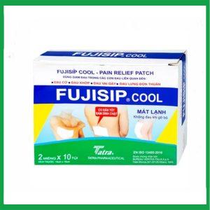 Cao dán Fujisip Cool Thiên Ân giảm đau cơ, đau khớp, đau vai gáy, đau lưng ( Hộp 10 túi)