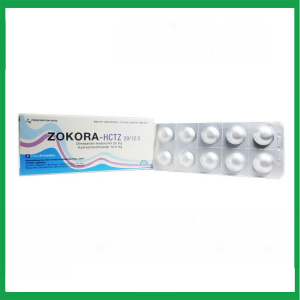 Thuốc Zokora-Hctz 20/12.5 Davipharm điều trị tăng huyết áp (3 vỉ x 10 viên)