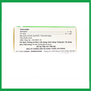 Nhà Thuốc Tiến Thành - Viên nén Miaryl 4mg Hasan điều trị đái tháo đường tuýp 2 ( Hộp 10 vỉ x 10 viên) 2 Nhà Thuốc Tiến Thành - Smart pharma 2025 01 07T204534.433