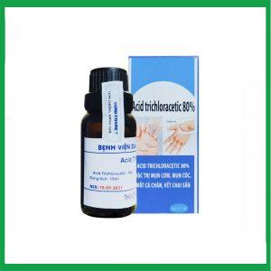 Thuốc Acid Trichloracetic 80% đặc trị mụn cơm, mụn cóc