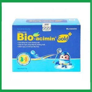 Cốm vi sinh Bioacimin Gold Meracine cân bằng hệ vi sinh đường ruột, giảm nguy cơ rối loạn tiêu hóa ( Hộp 30 gói)