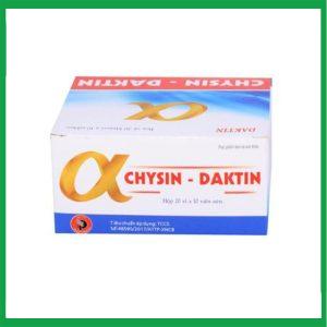Thuốc Alpha Chysin Daktin điều trị các tình trạng viêm, sưng phù trong viêm xương khớp, chấn thương mô mềm, phẫu thuật ( Hộp 20 vỉ x 10 viên)