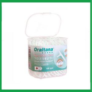 Tăm chỉ nha khoa  Oraltana làm sạch kẽ răng Lọ 100 cái