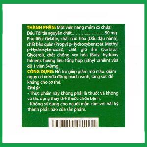Nhà Thuốc Tiến Thành - Dầu Tỏi Tuệ Linh hỗ trợ giảm mỡ máu, giảm nguy cơ xơ vữa động mạch vành ( Lọ 100 viên) 1 Nhà Thuốc Tiến Thành - Smart pharma 2025 03 05T133856.023
