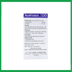 Nhà Thuốc Tiến Thành - Thuốc bột Acehasan 100 Hasan làm loãng đờm trong các bệnh phế quản - phổi cấp và mãn tính ( Hộp 30 gói) 2 Nhà Thuốc Tiến Thành - Smart pharma 2025 03 21T124456.303