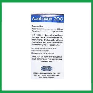 Nhà Thuốc Tiến Thành - Thuốc Acehasan 200 làm loãng đờm trong các bệnh phế quản - phổi cấp và mãn tính ( Hộp 30 gói) 1 Nhà Thuốc Tiến Thành - Smart pharma 2025 03 21T130247.914