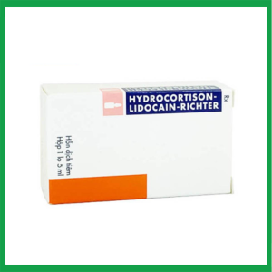 Thuốc tiêm Hydrocortison - Lidocain - Richter kháng viêm và ức chế miễn dịch ( Hộp 1 lọ)