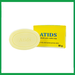 Xà phòng tắm Atids Salicylic Acid 2% + Sulfur làm sạch da, thích hợp cho da dầu, da mụn (80g)