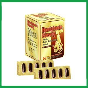 Viên uống Homiginmin Ginseng Phúc Vinh hỗ trợ bổ sung vitamin và khoáng chất (12 vỉ x 5 viên)