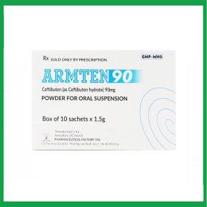 Nhà Thuốc Tiến Thành - Hỗn dịch uống Armten 90 Armephaco điều trị các chứng nhiễm khuẩn đường hô hấp cấp ( Hộp 10 gói) 2 Nhà Thuốc Tiến Thành - Smart pharma 34 3
