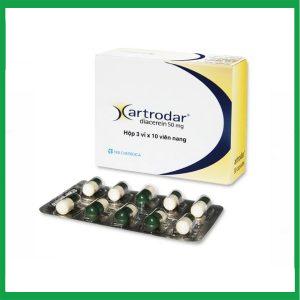 Thuốc Artrodar 50mg Chemedica điều trị thoái hóa khớp hông hoặc gối ( Hộp 3 vỉ x 10 viên)