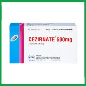 Nhà Thuốc Tiến Thành - Thuốc Cezirnate 500mg Uphace điều trị các bệnh do nhiễm khuẩn (2 vỉ x 10 viên) 3 Nhà Thuốc Tiến Thành - Smart pharma 53 2