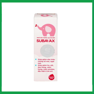 Nhà Thuốc Tiến Thành - Nhỏ mũi họng lợi khuẩn Subavax 10ml Á Âu tăng sức đề kháng niêm mạc đường hô hấp trên 3 Nhà Thuốc Tiến Thành - Smart pharma 55