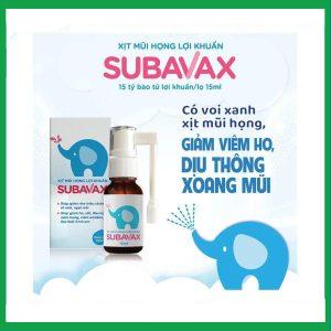 Nhà Thuốc Tiến Thành - Xịt mũi họng lợi khuẩn Subavax 15ml Á Âu tăng sức đề kháng niêm mạc đường hô hấp trên 1 Nhà Thuốc Tiến Thành - Smart pharma 63