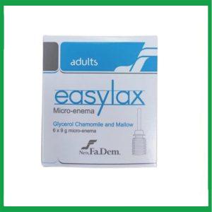 Thụt Easylax Adults ( Hộp 6 tuýp x 9g) hỗ trợ điều trị táo bón