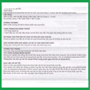 Nhà Thuốc Tiến Thành - Hỗn dịch Snowclear Merap điều trị gàu, ngứa da đầu, diệt nấm 1 Nhà Thuốc Tiến Thành - Snowclear2