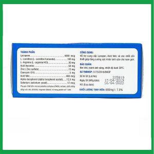 Nhà Thuốc Tiến Thành - Viên uống SpermQ Tây Âu tăng cường sức khỏe sinh sản cho nam giới (6 vỉ x 10 viên) 1 Nhà Thuốc Tiến Thành - SpermQ 6vix10vien 2