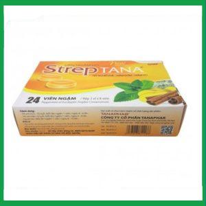 Nhà Thuốc Tiến Thành - Viên ngậm StrepTana - Giảm ho, đau rát họng ( Hộp 3 vỉ x 8 viên) 1 Nhà Thuốc Tiến Thành - StrepTana 2