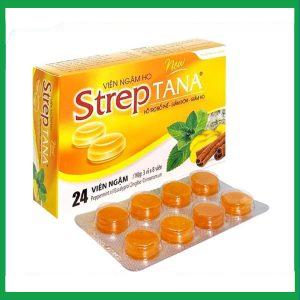 Viên ngậm StrepTana - Giảm ho, đau rát họng ( Hộp 3 vỉ x 8 viên)