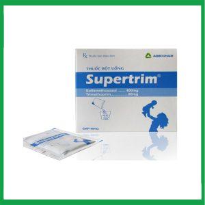 Thuốc Supertrim Agimexpharm điều trị viêm đường hô hấp, nhiễm khuẩn đường tiết niệu, sinh dục và đường tiêu hóa (Hộp 30 gói)